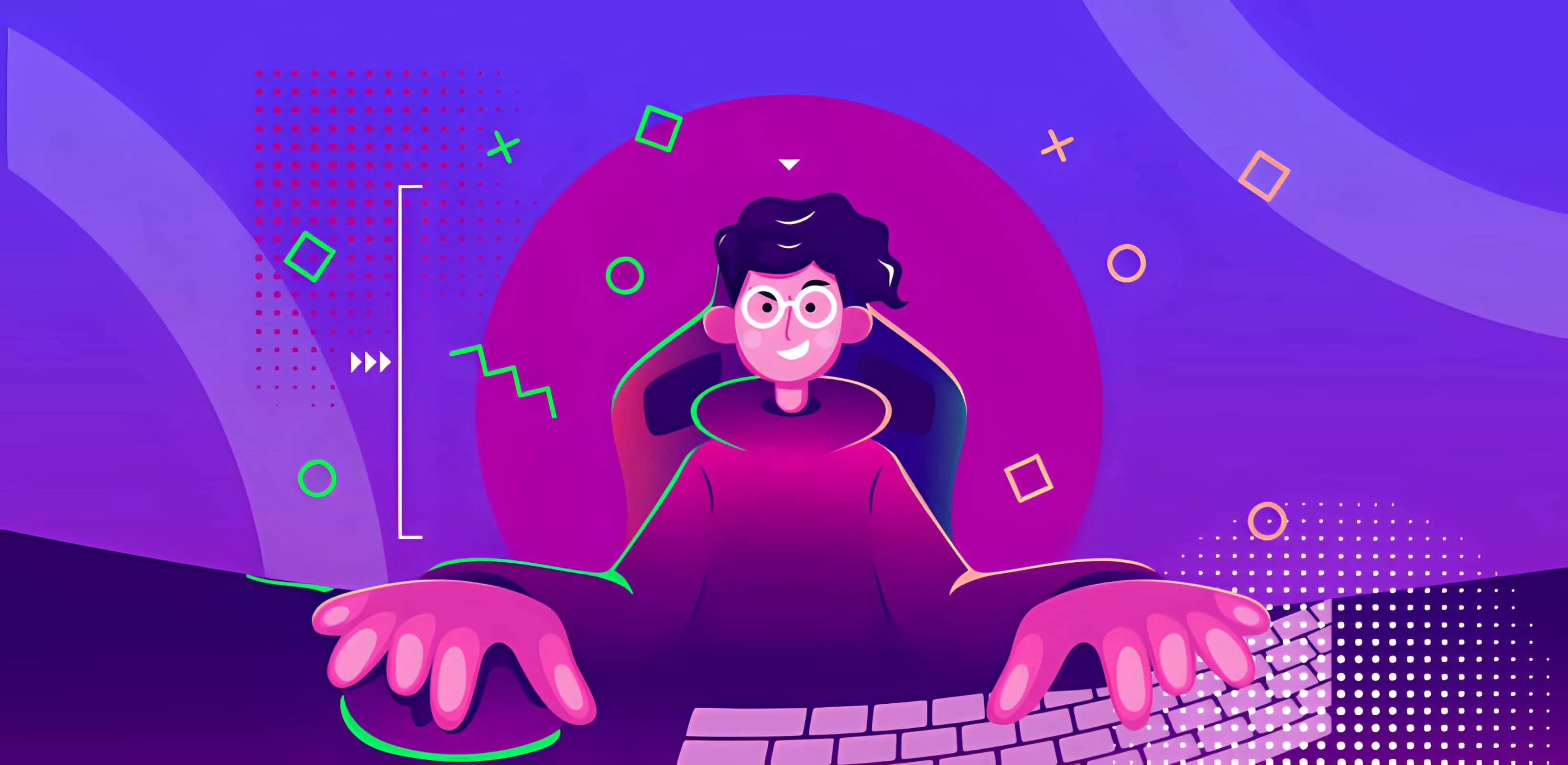 Illustration of the Web developer